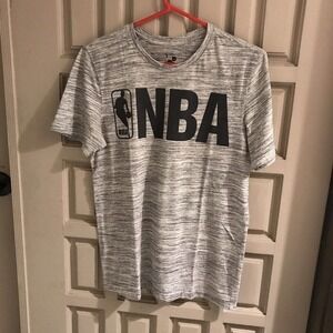 NBA T SHIRT Gray/Black Logo SzS Men’s Pre-Owned